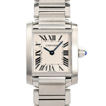 Cartier Tank Francaise Sm W51008Q3 White Ladies Used Watch #654730
