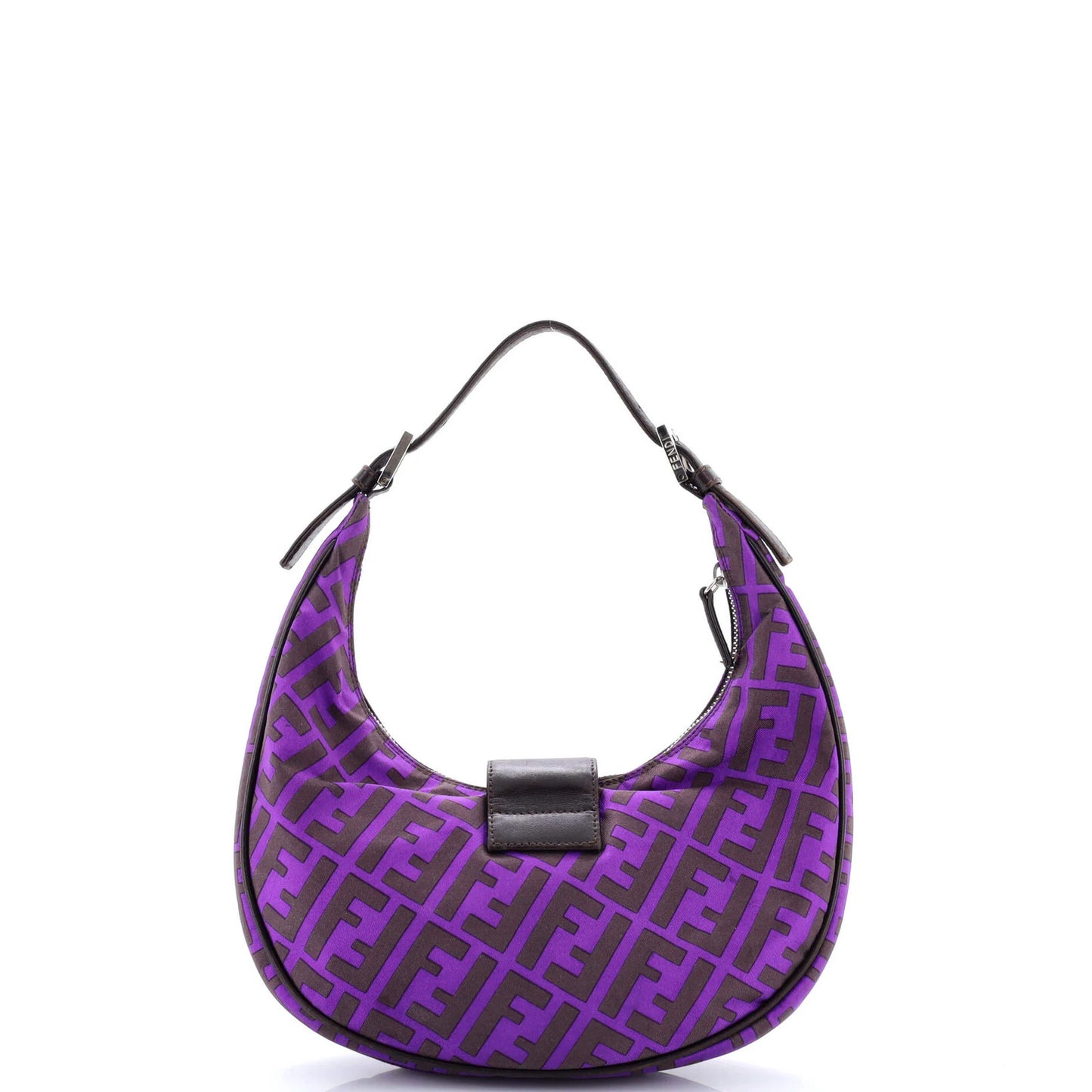 Fendi Flap Hobo Zucca Canvas Small