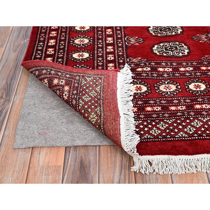 8'4"X10' Red Princess Bokara 100% Wool Hand Knotted Oriental Rug