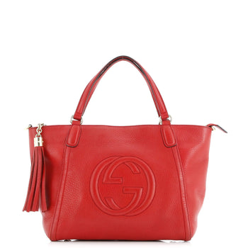 Gucci Soho Convertible Top Handle Bag Leather Small