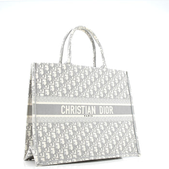 Christian Dior Book Tote Oblique Canvas Large