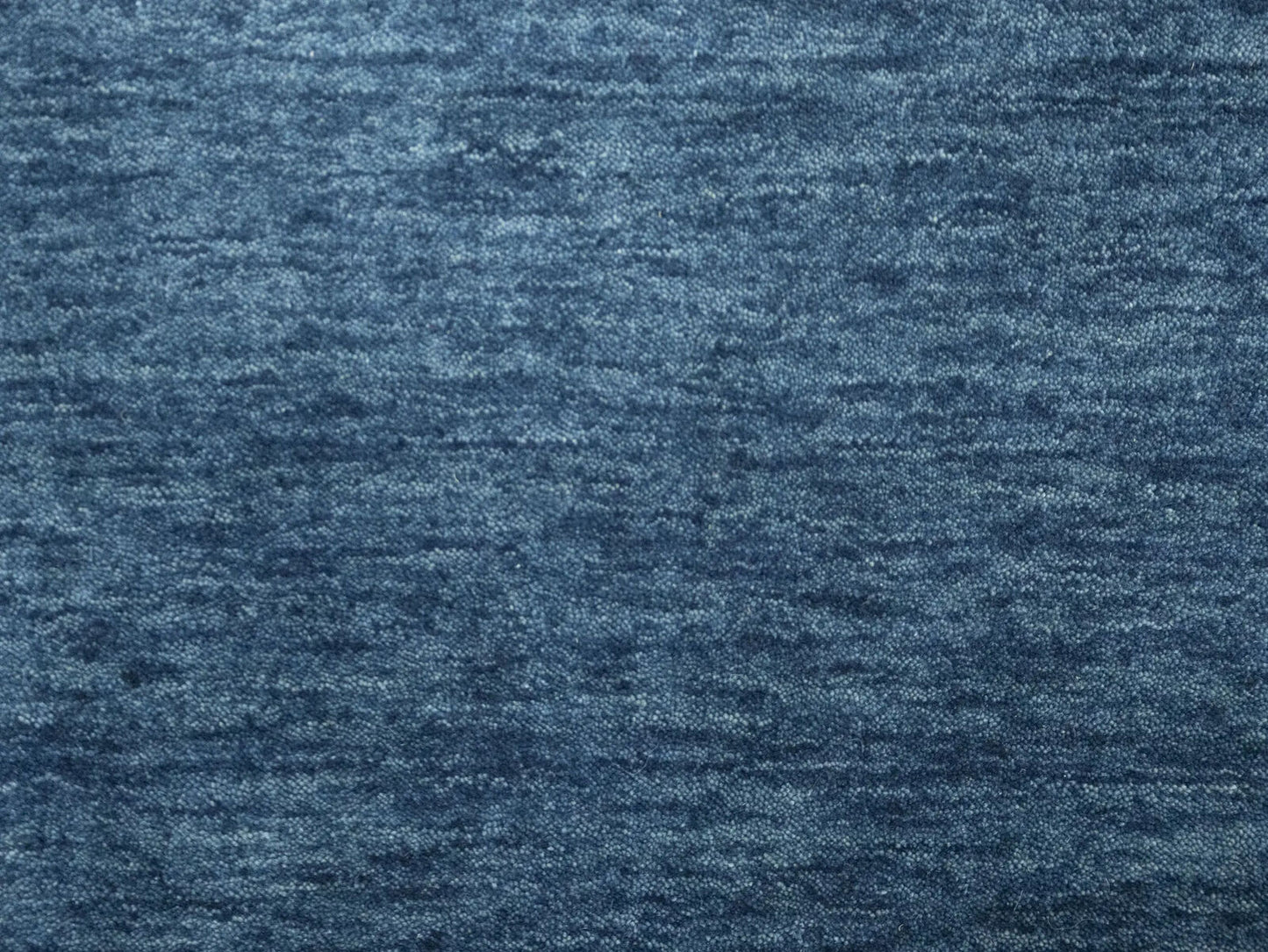 Steel Blue Solid Design Hand-Loomed 8X8 Gabbeh