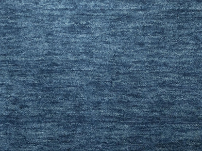 Steel Blue Solid Design Hand-Loomed 8X8 Gabbeh