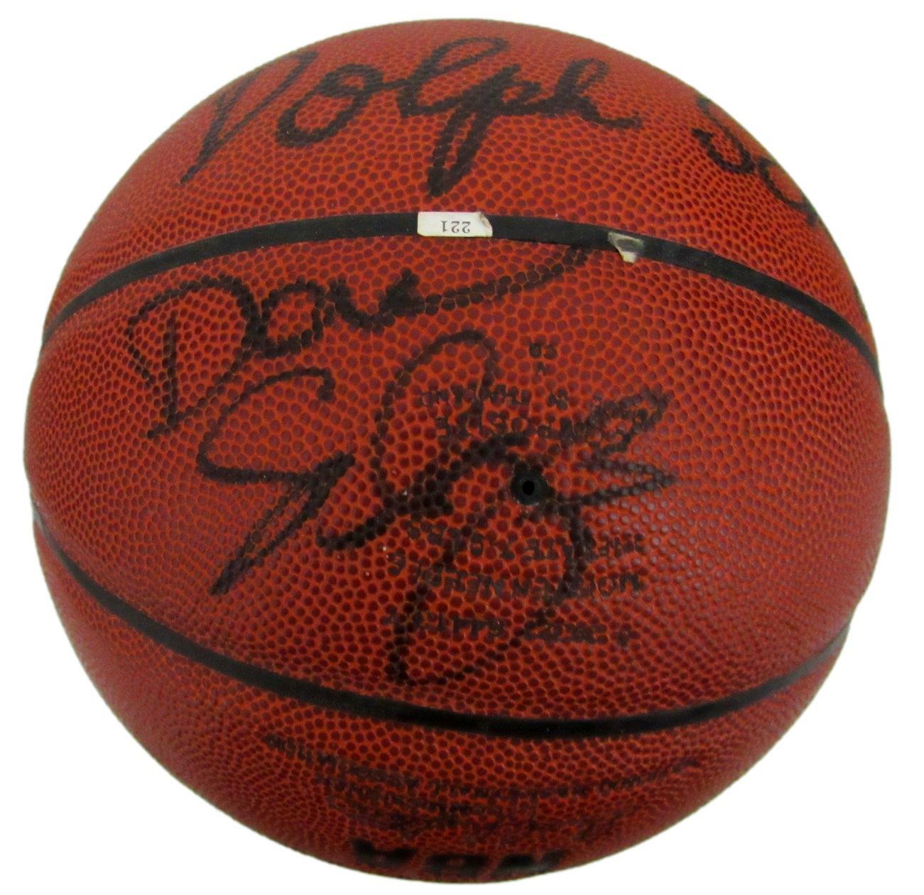 Dolph & Danny Schayes Dual-Signed Spalding Nba