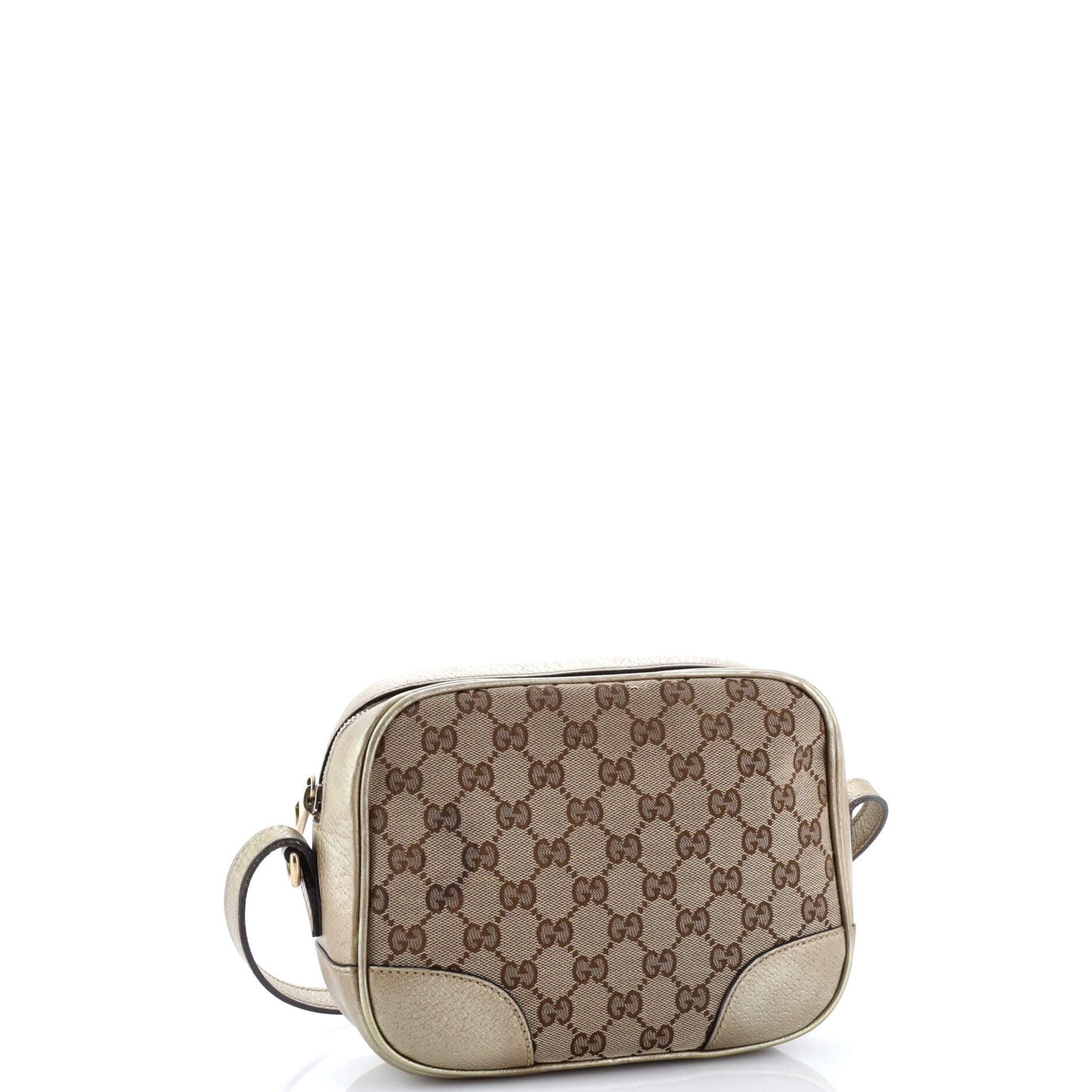 Gucci Bree Disco Crossbody Bag Gg Canvas With Leather Mini