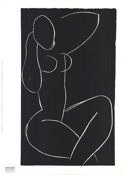 Henri Matisse Nu Assis I " Serigraph Impressionism & Modernism Blac