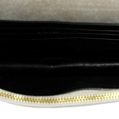 Saint Laurent Classic Monogram Tassel Chain Wallet Leather