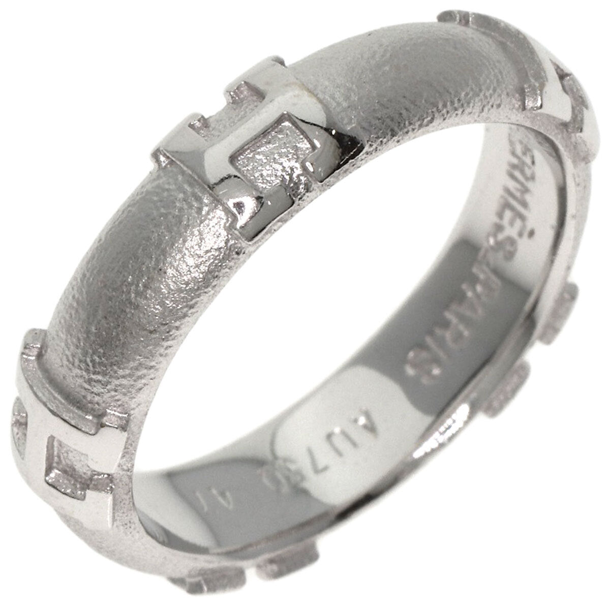 Hermes Fidelite # 47 Ring K18 White Gold Ladies []