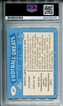 Dante Lavelli 1988 Autographed Swell Football Card (Psa)