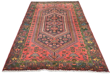Handmade Vintage Traditional Oriental Rug Floral