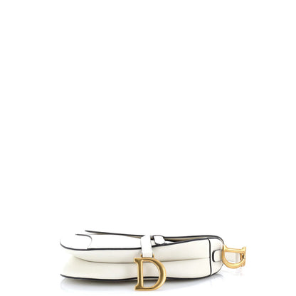 Christian Dior Saddle Handbag Leather Medium