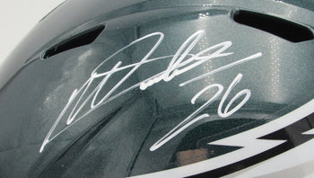 Miles Sanders Signed/Auto Eagles Speed Replica