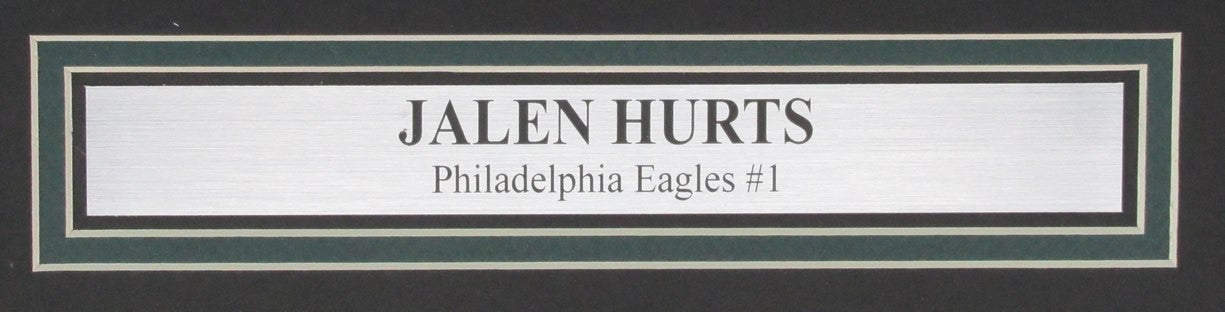 Jalen Hurts Autographed 16X20 Photo Philadelphia Eagles Framed Jsa 186285