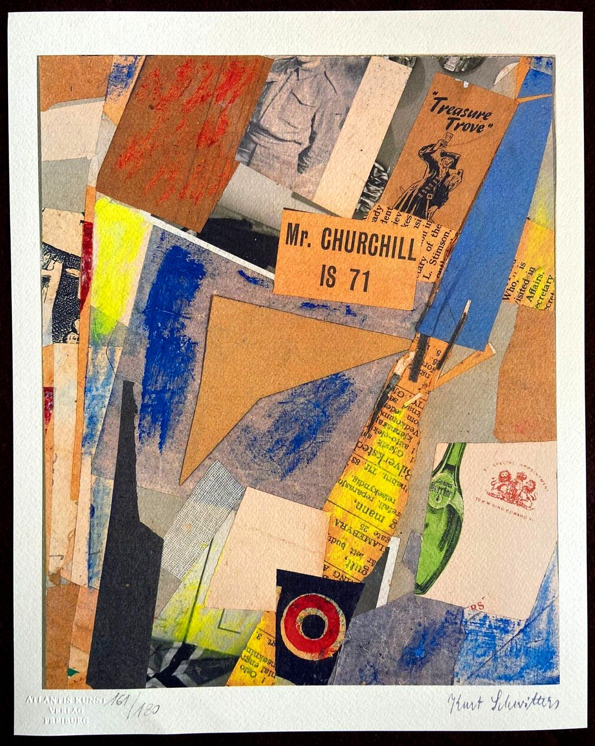 Kurt Schwitters Lithograph 180Ex