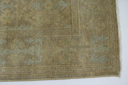 6X9 Ft Hand-Knotted Wool Chobi Peshawar Rug Muted