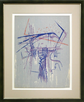 Wifredo Lam (Cuban) Original Lithograph Print Framed