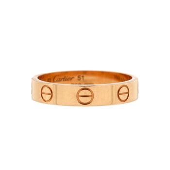 Cartier Love Wedding Band Ring 18K Rose Gold