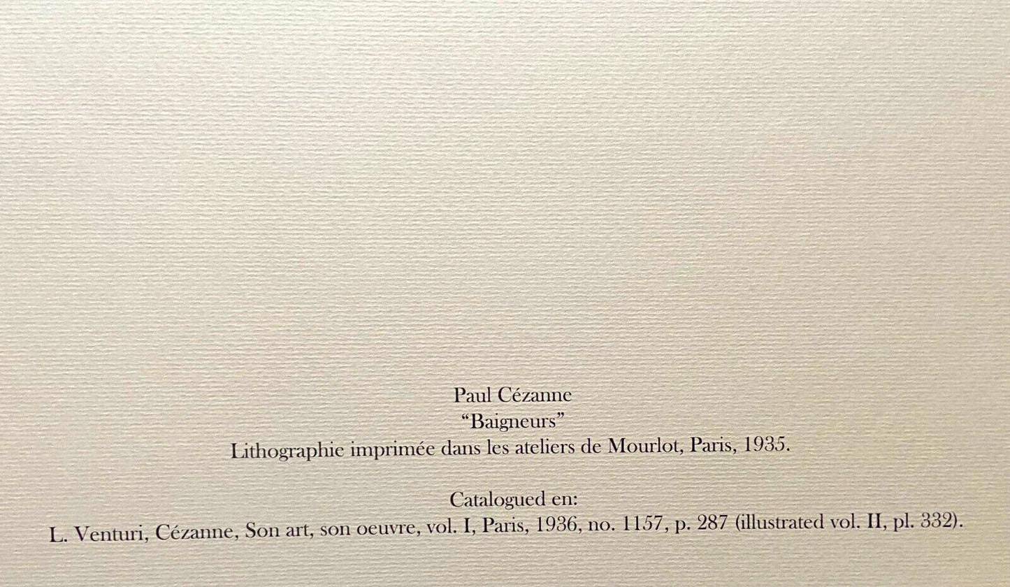 Paul Czanne Lithograph Coa Mourlot 1935 Signed Published Gauguin