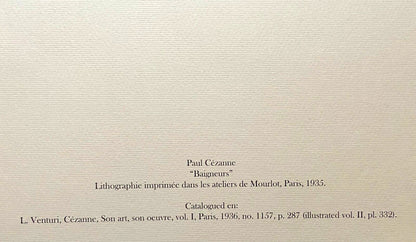 Paul Czanne Lithograph Coa Mourlot 1935 Signed Published Gauguin