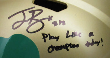 Ian Book Signed/Inscr Notre Dame Gold Full Size
