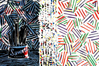 Jasper Johns Lithograph Coa Signed Op Numbered By Hand -180 Ex