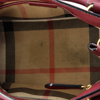 Burberry Buckle Tote Leather Small