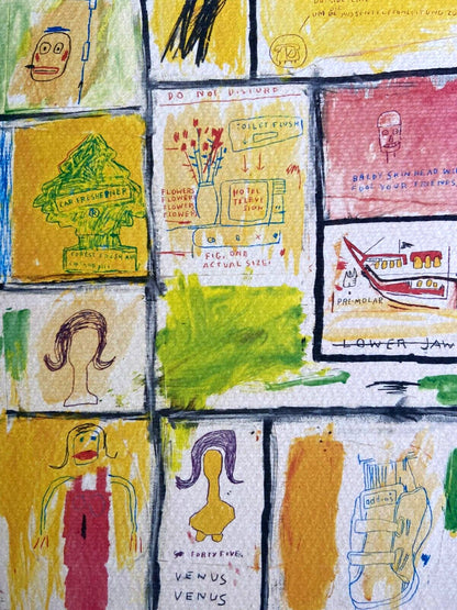 Jean-Michel Basquiat Lithograph Signed Numbered In Pencil