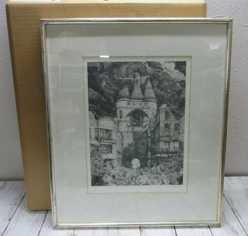 Philippe Mohlitz - Landscape Of Bordeaux Original Etching Signed Numbered Framed