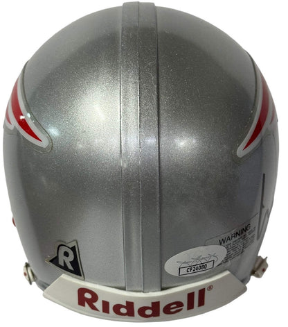 Willie Mcginest Autographed New England Patriots Mini Helmet (Jsa)