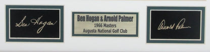 Arnold Palmer/Ben Hogan 1966 Masters 11X14 Framed Photo W/Laser Engraved Auto
