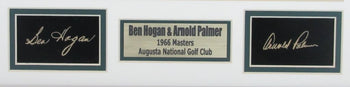 Arnold Palmer/Ben Hogan 1966 Masters 11X14 Framed Photo W/Laser Engraved Auto