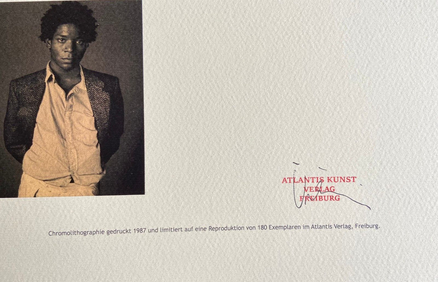 Jean-Michel Basquiat Lithograph Signed Numbered Stamp 180