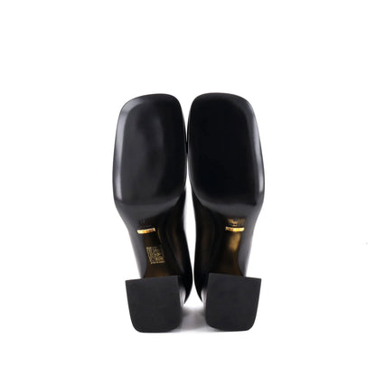 Gucci Women'S Horsebit Mid-Heel Pumps Leather