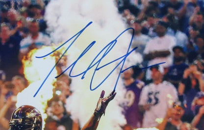 Terrell Suggs Autographed 16X20 Photo Ravens Framed Beckett 179402