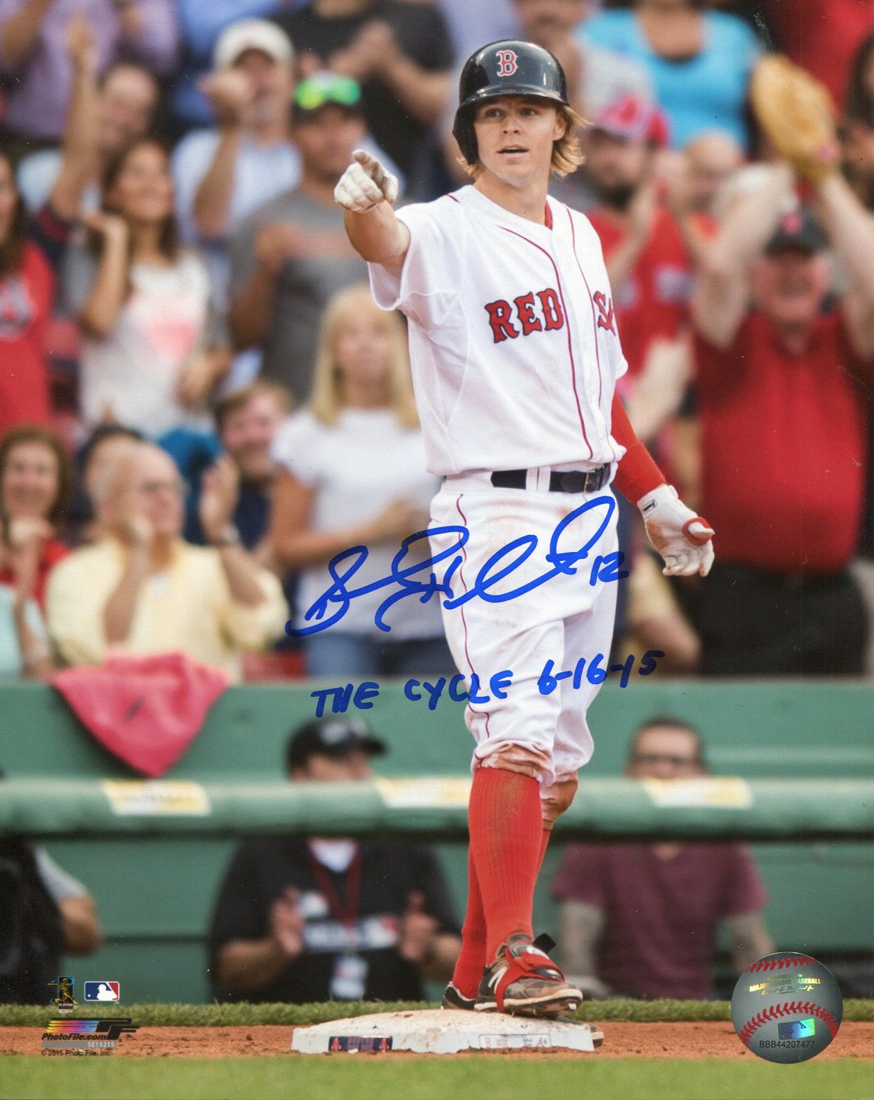 Photo Brock Holt Autographed 8x10