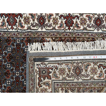 2'6"X26' Gray Tebraz Mahi 175 Kpsi Wool/Silk Hand Knotted Xl Runner Rug