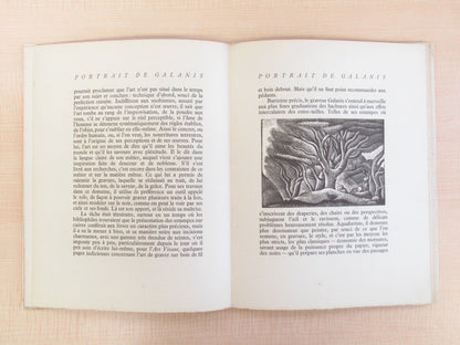 Andre Beucler "Portrait De D. Galanis" 1954 Limited Edition With Original Print