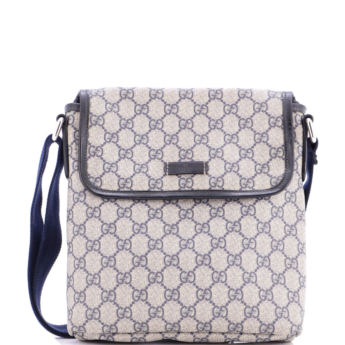 Gucci Flap Messenger Gg Coated Canvas Small