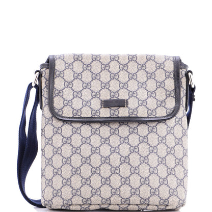 Gucci Flap Messenger Gg Coated Canvas Small