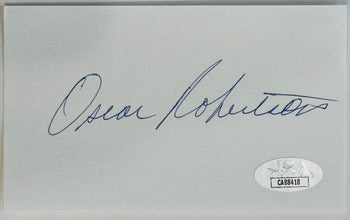 Oscar Robertson Autographed 3X5 Index Card (Jsa)