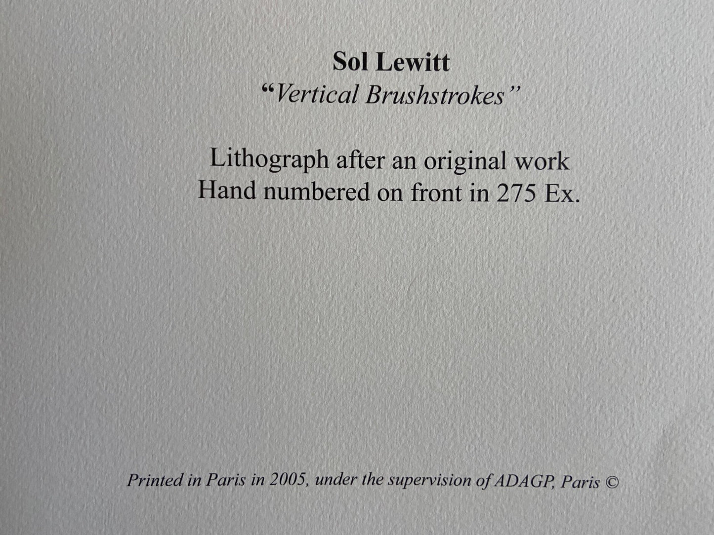 Sol Lewitt Lithograph Coa Numbered Limited Signed Op - Dan Flavin