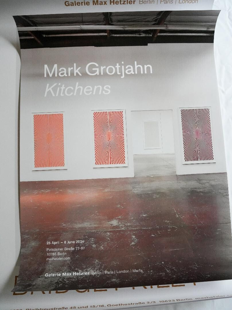 Mark Grotjahn Original Exhibition Poster Print -Kitchens Max Hetzler Gallery
