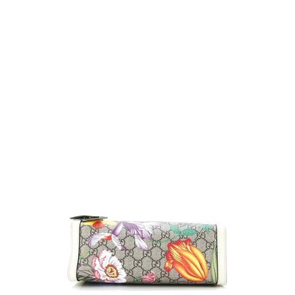 Gucci Padlock Chain Tote Flora Gg Coated Canvas Small