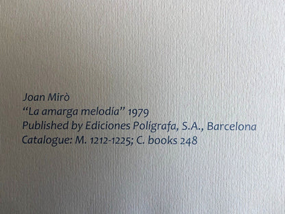 Joan Mir Lithograph Coa Certified Signed Op