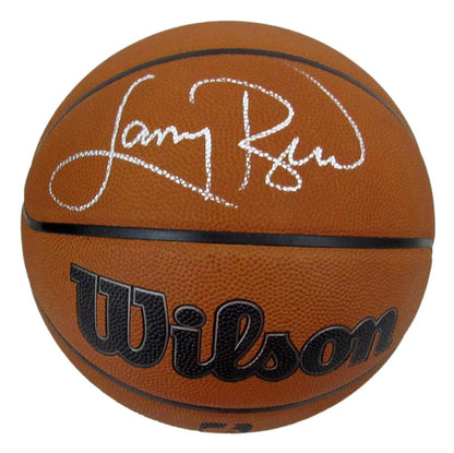 Larry Bird HOF Signed Wilson NBA Leather Game Basketball Celtics PSA/ DNA 198610