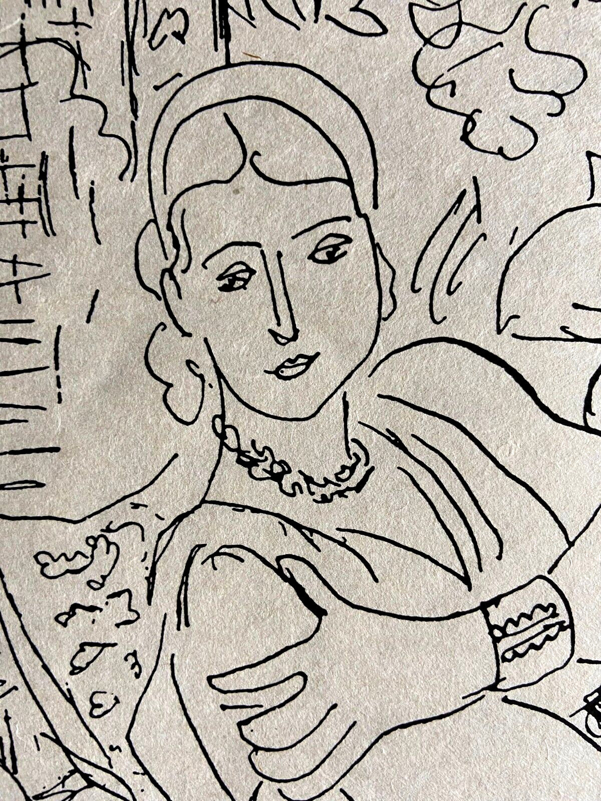 Henri Matisse Lithograph 1960 Coa Signed Numbered By Hand Stamp