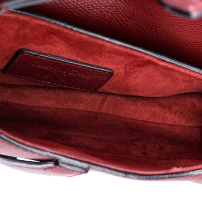 Christian Dior Saddle Handbag Leather Mini