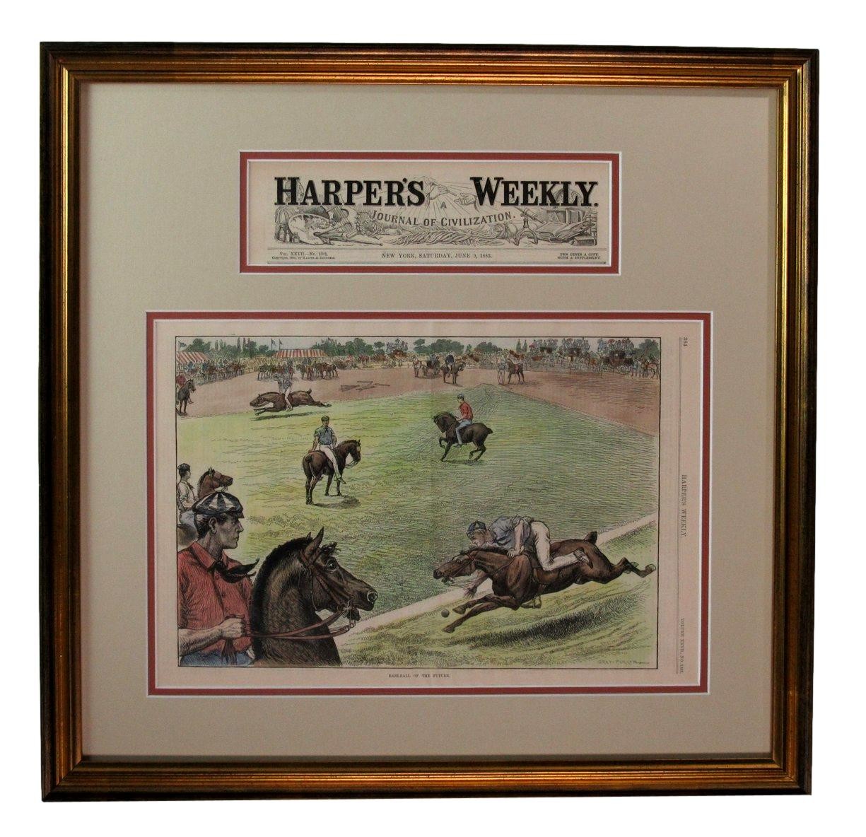 June 9, 1883 Harper'S Weekly Newspaper Baseball