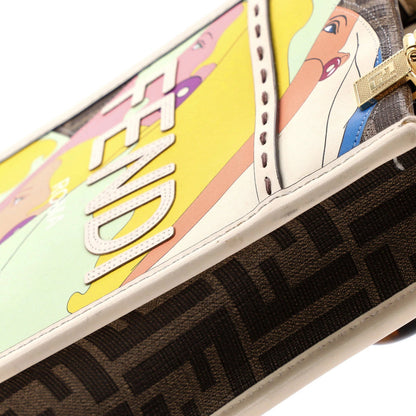 Fendi Sunshine Shopper Tote Printed Zucca Coated Canvas Mini