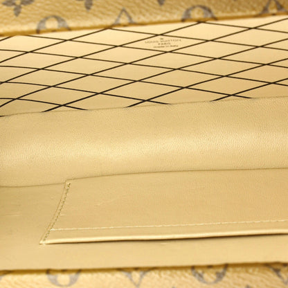 Louis Vuitton Petite Malle Handbag Damier Tressage Monogram Canvas And Leather